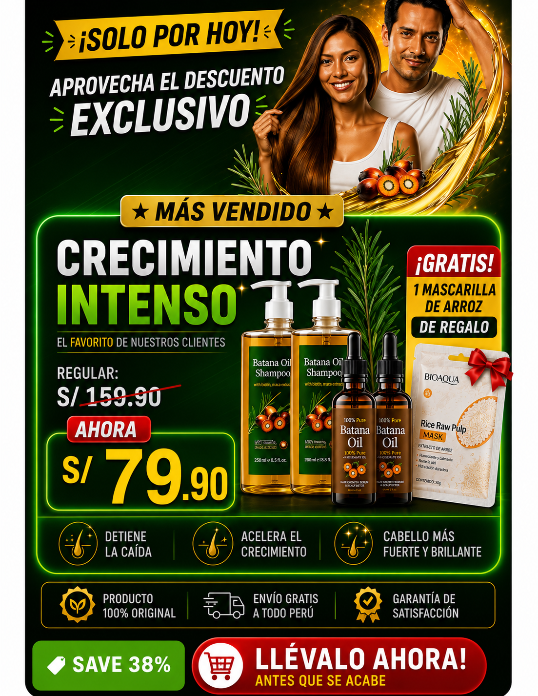 🌿 KIT CRECIMIENTO CAPILAR BATANA