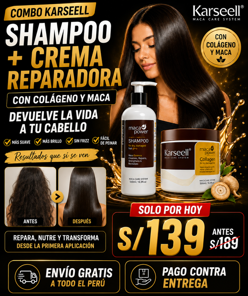 KIT KARSELL (SHAMPOO + CREMA REPARADORA)